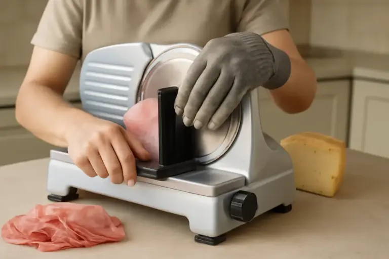 Affettatrice domestica uso sicuro: il gesto fondamentale che riduce il rischio di incidenti quando tagli salumi e formaggi