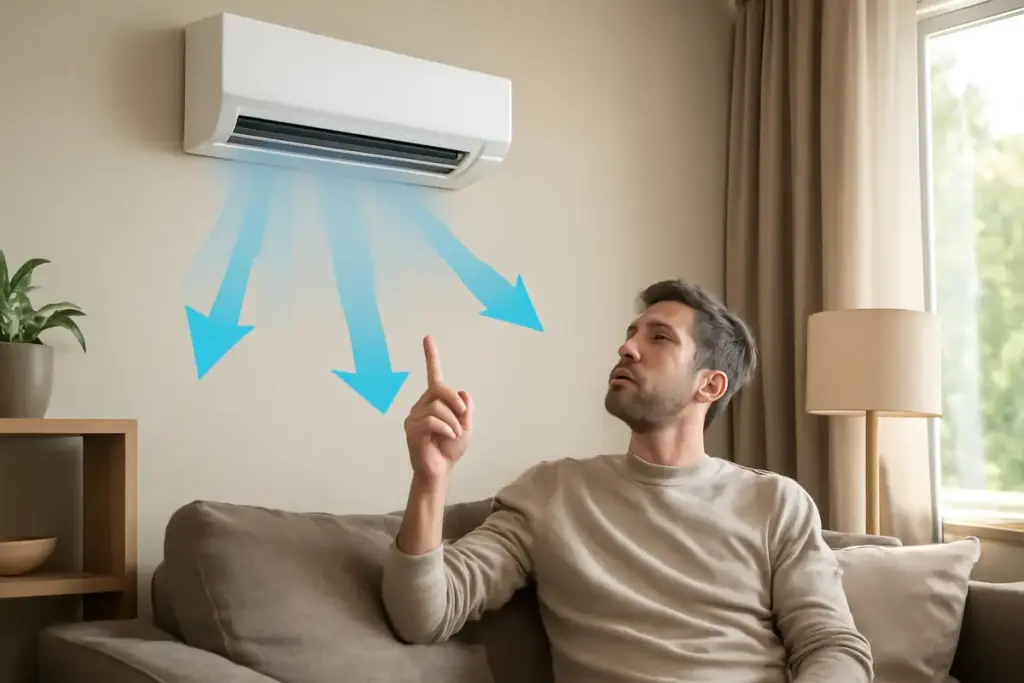 Perché la posizione del condizionatore split in salotto è fondamentale? Migliora subito il comfort e riduci i consumi