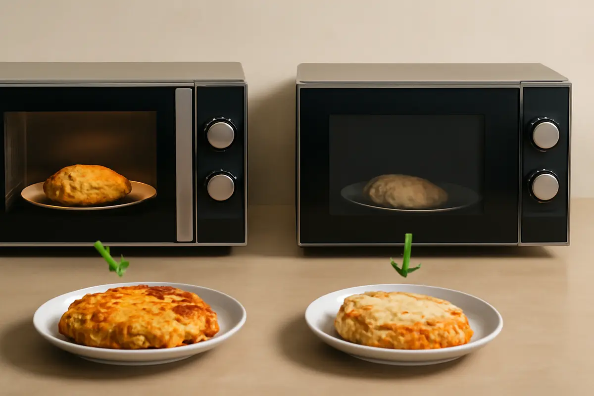 Forno a microonde con grill o senza? La differenza che influenza il risultato dei tuoi piatti